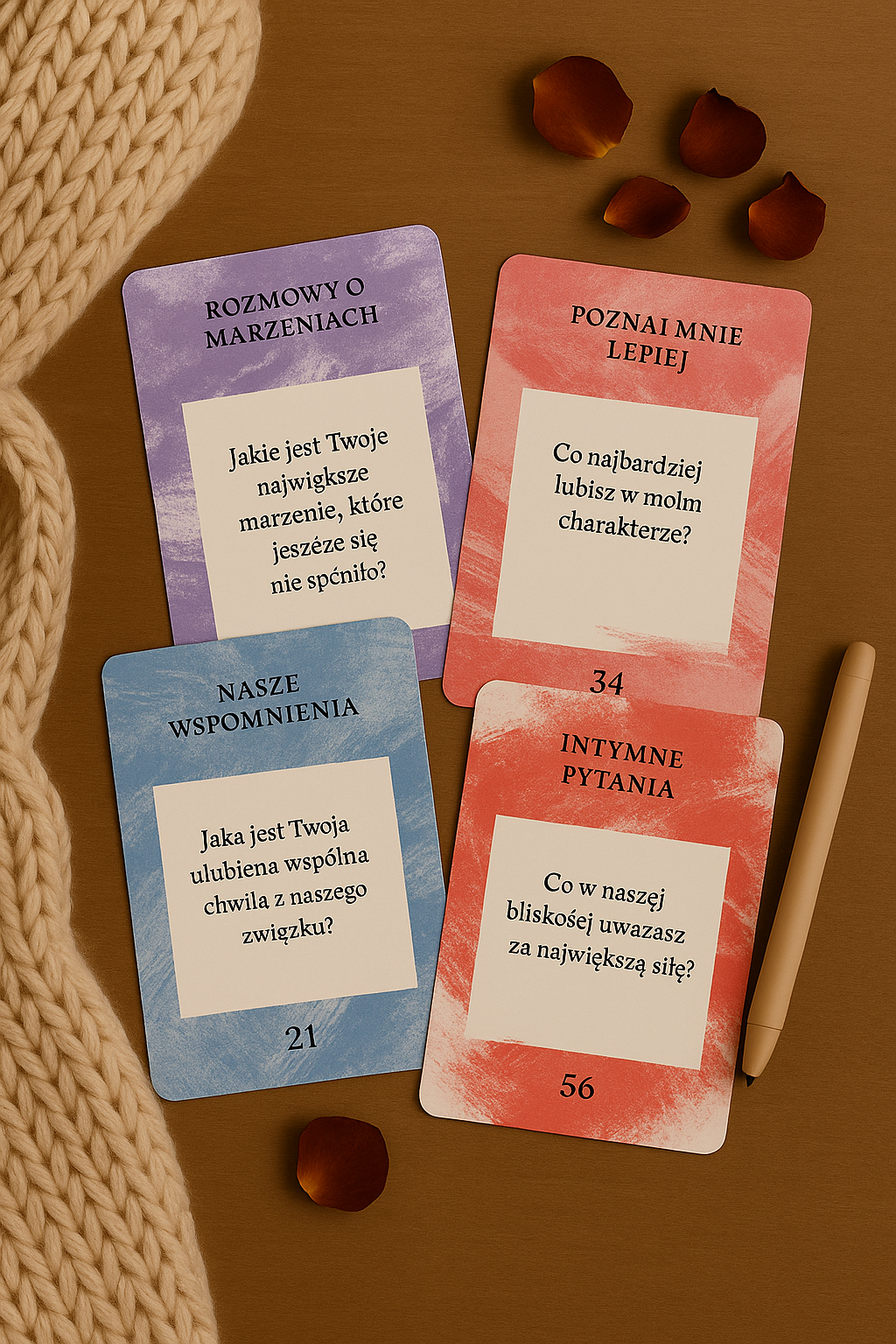 „Karty Bliskości”- 60 pytań i wyzwań, które was zbliżą [ PDF ]